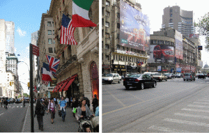 Fifth Avenue, New York şi România, Bulevardul Magheru.