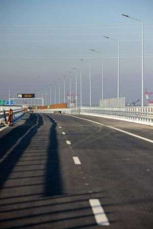 Întregul tronson din Autostrada Moldovei de pe teritoriul judeţului Vrancea, deschis pe 23 decembrie