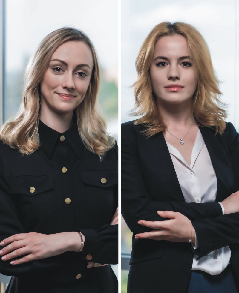 Ioana Viorică, Senior Managing Associate şi Andreea Darie, Associate la Pop Briciu Crai Attorneys at Law